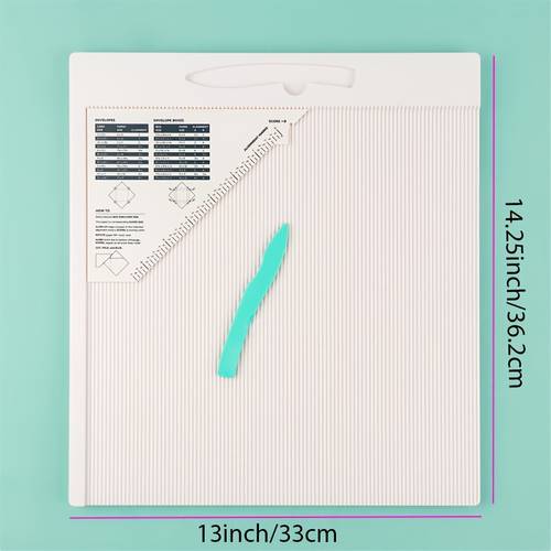 12x12 scoring board for making envelope envelope box gift box large multi purpose with bone folder and triangular guide perfect tool for scoring anything from and boxes to pages and cards art supplies