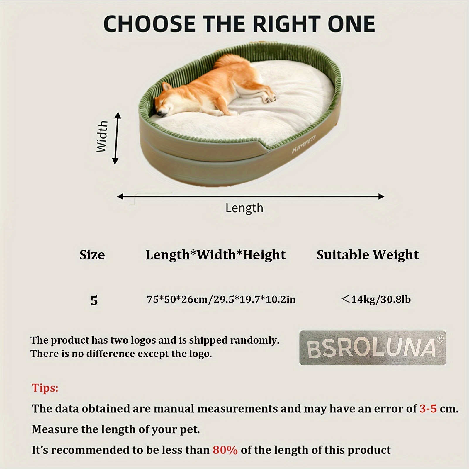 Orthopädisches Hundebett Aus Memory-Schaum – 100x60x10 Cm, Waschbar, Für Mittelgroße Hunde