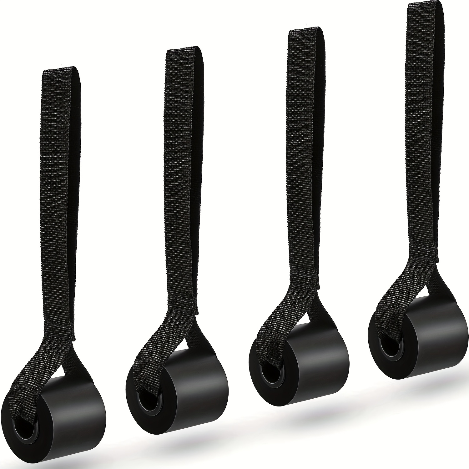 TEMU Lot de 4 bandes de résistance - Bandes d'exercice à câble, porte et mousse pour entraînements de fitness