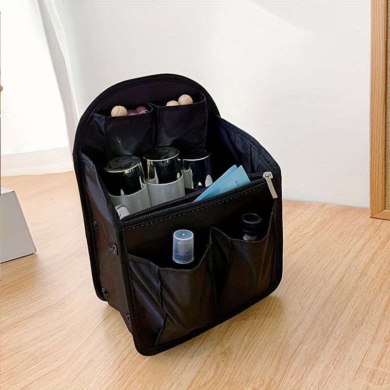 

Lightweight Nylon Backpack Organizer Insert - Fashionable Women's Travel Accessory, Multi-pocket Storage Bag For