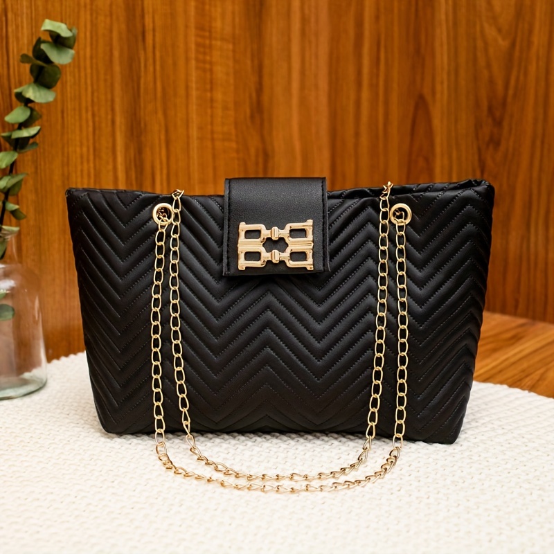 

Chic Vintage-inspired Tote Bag - Shoulder & Crossbody Design, Lightweight Leather With Magnetic Closure - Daily Or Casual - In Light Brown, White, Black