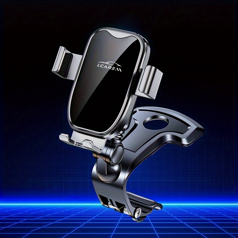 Image of Car Phone Holder For Car Dashboard, 360° Adjustable Car Phone Holder, Aluminum Alloy Clip Multi-angle Rotation Stable Anti-shake Suitable For All Smartphones