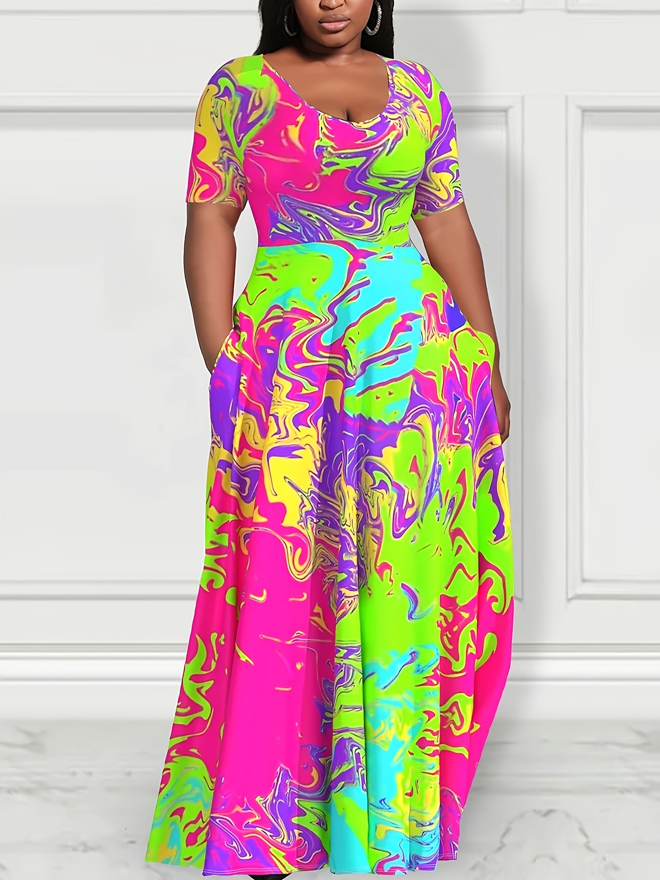 long dresses with pockets sold on Temu United States