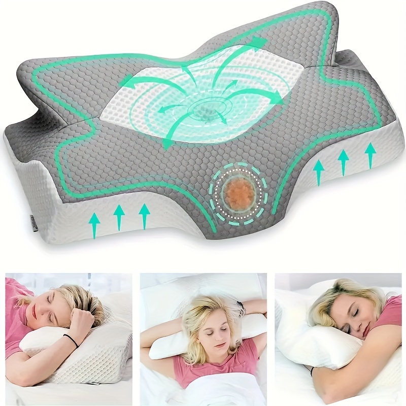 

Multi-functional Pillow, Breathable Soft, Stain-resistant, Breathable Memory Foam , Cervical , Suitable For All Of Sleeping Positions, Household Bedding Necessities, Gifts To