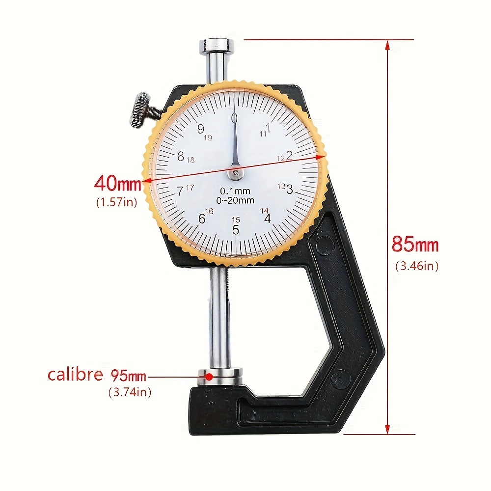 20mm mechanical thickness gauge  
