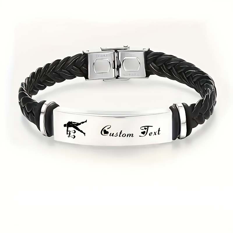 Personalized Zodiac Stainless Steel Braided Bracelet