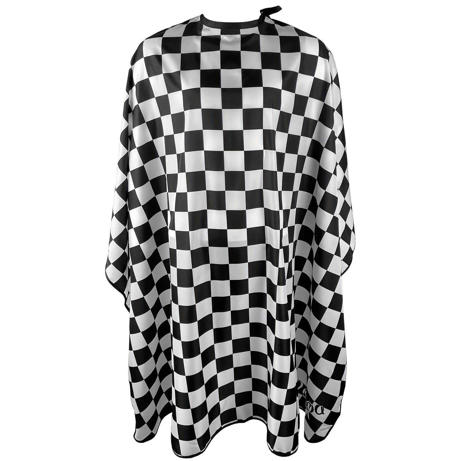 

Checked Pattern Barber Cape For Men, Haircut Cape With Snap Closure, Professional Salon Cutting Cape, Large Waterproof Hairdressing Cape Gown Apron For Hairstylist