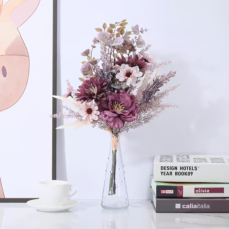 Small Fresh Anemone Daisy Eucalyptus High-end Bouquet Simulation High-end