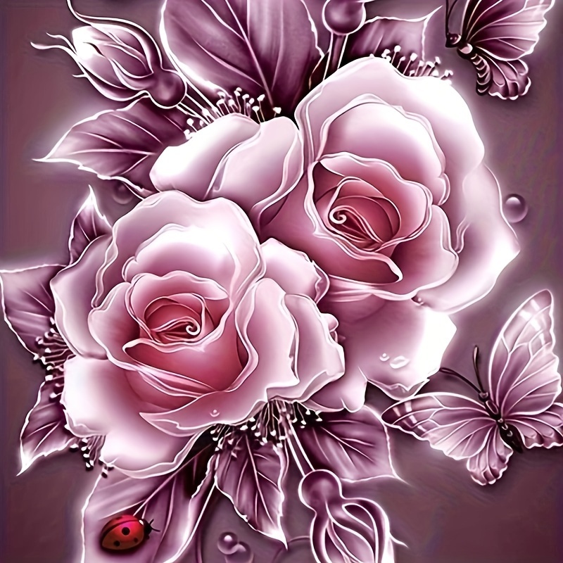Diy 5d Diamond Painting Kit For Adults - Round , , Acrylic Craft Set For Home Wall