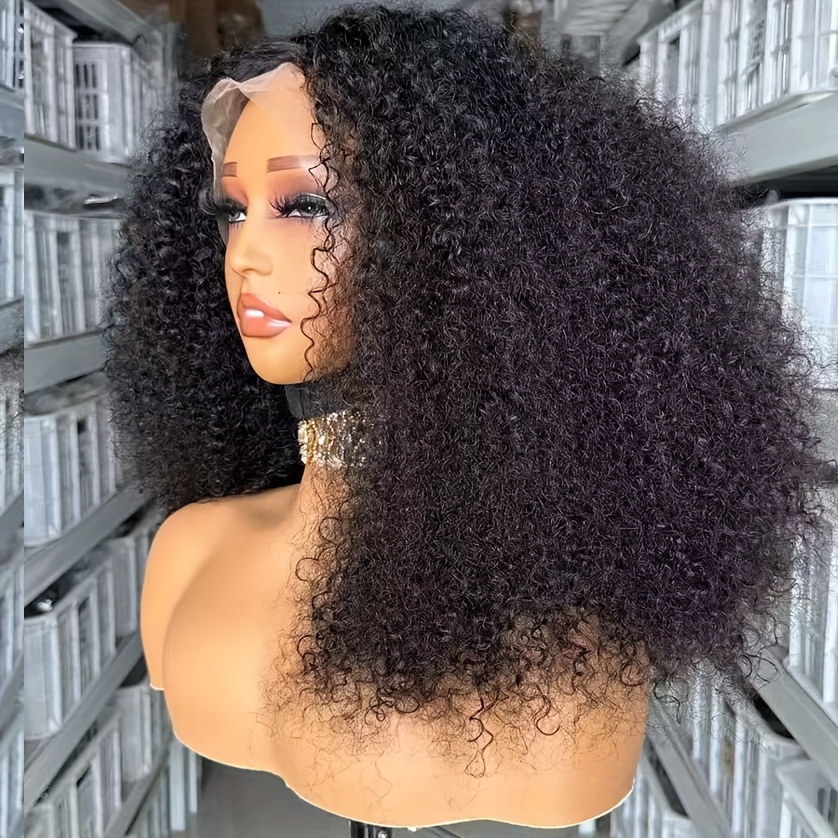 soft preplucked 13x4 lace front wig short afro - Temu South Africa