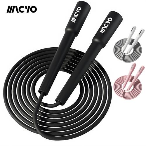 lightweight jump rope 5mm matte pvc adjustable free kink rope for men women home fitness cardio workouts training black durable comfortable grip home workout equipment sleek black rope smooth texture rope jump rope for exercise