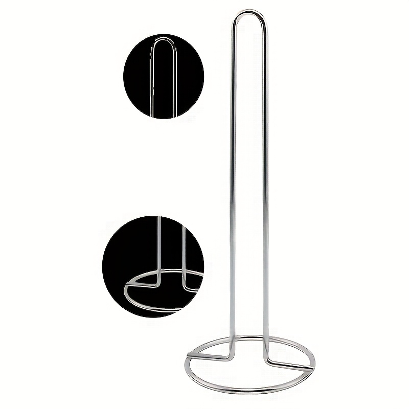 TEMU Iron Vertical Tissue Holder, Creative Tissue Stand, Kitchen Dining Table Tissue Rack, Storage Roll Paper Holder, Desktop Tissue Dispenser