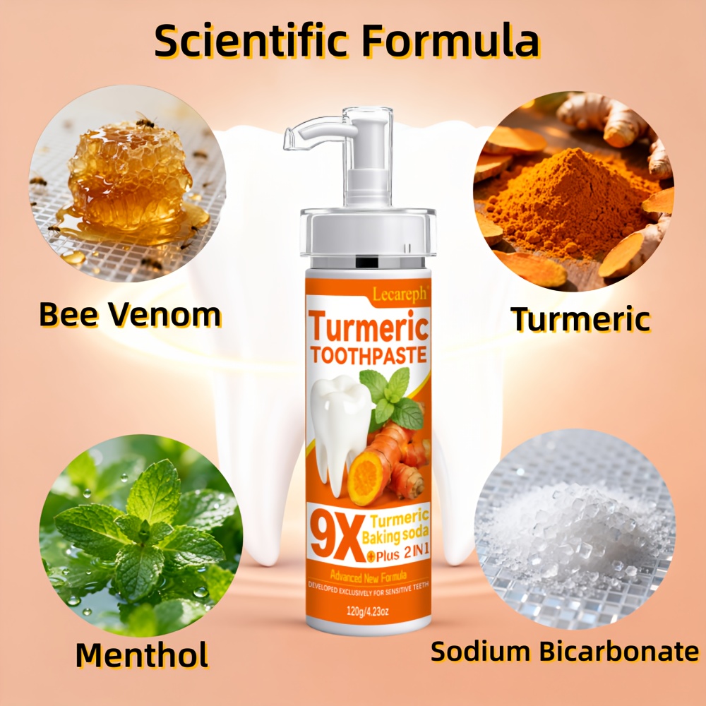 Luxury Turmeric and Bee Venom Toothpaste for Deep Clean