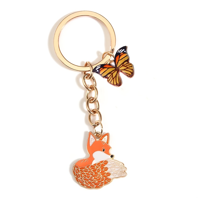 1pc Ladies Key Chain, Cute Simple Exquisite Metal Animal Key Chain, Bag Backpack Gift
