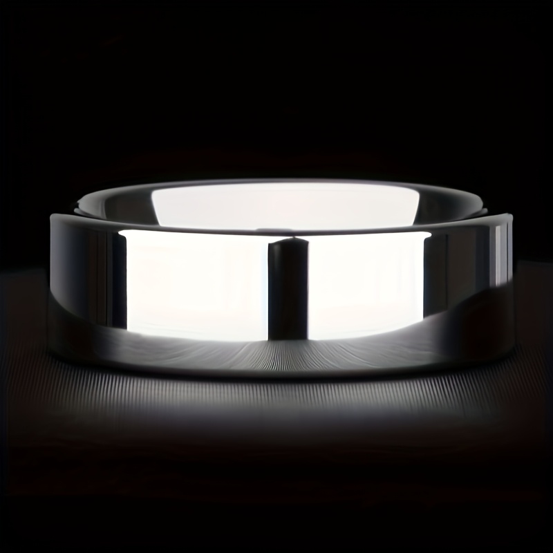 Customized Minimalist Men's Ring with Personalized Text