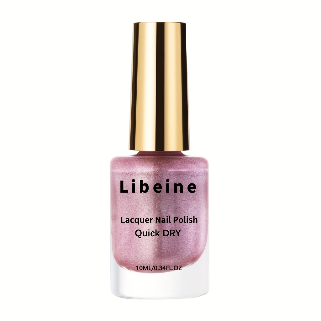 Image of Rose Golden Metallic Nail Polish, Quick-dry Formula, No Baking Required, Long-lasting Shine, Salon-style Nail Art, Alcohol-free, For Adult Use, A Must-have For Nail Art Enthusiasts