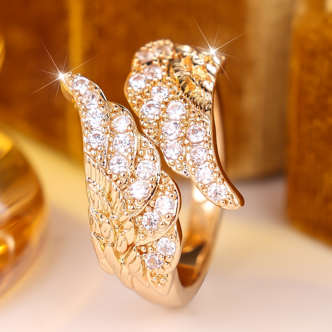 TEMU ANGOL Bague Ouverte et , Bague Réglable Tendance pour Femme, Synthétique, Adaptée aux Quotidiens, un Cadeau pour et