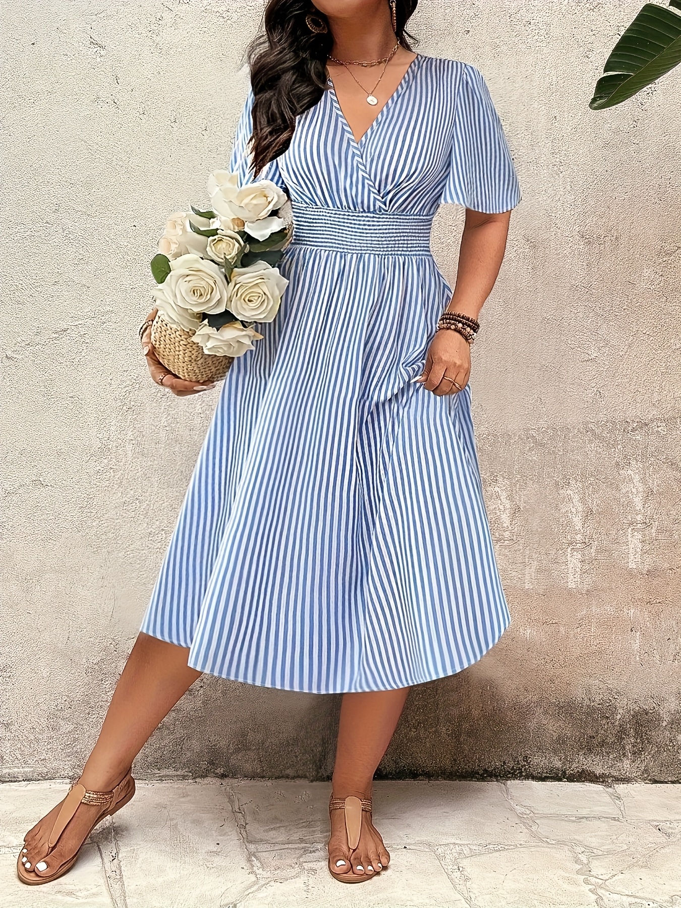 chinese dress ladies PRETTYGARDEN Women's 2026 Summer Casual Maxi Dresses Cap Sleeve V Neck  Smocked Long Pockets Party Sundress Vacation Outfits (Army Green,Small) at  Amazon Women's Clothing store