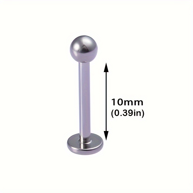 G23 Titanium Steel Lip Ring & Stud Earrings Set