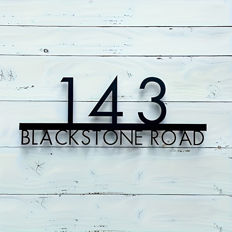 

143 Blackstone Road - Number Plate, Weather-resistant, Home, Office, And Commercial