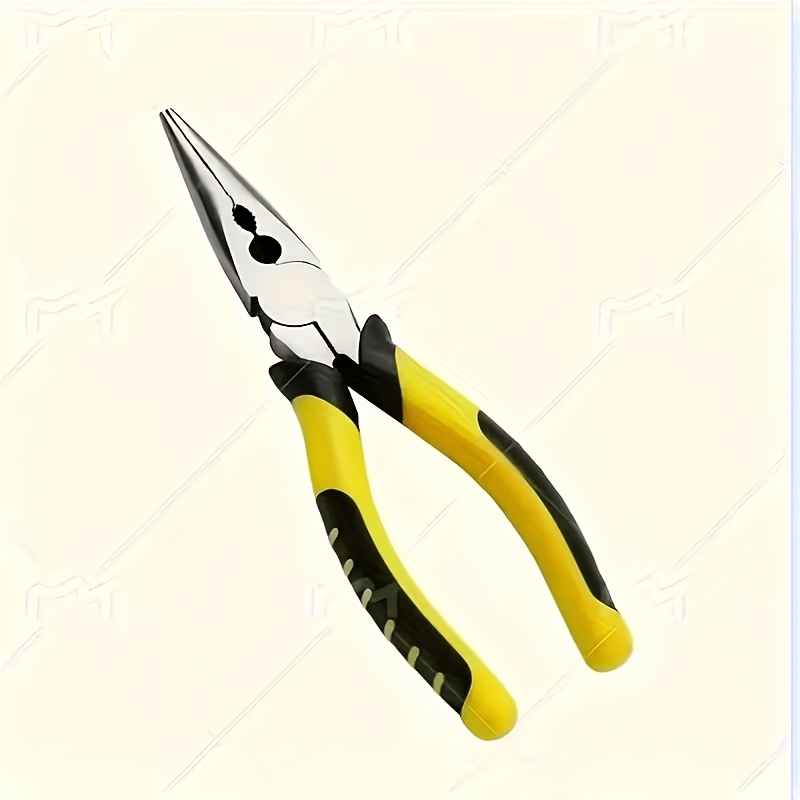 TEMU Pince à bec long de 8 pouces, pince à bec aiguille en acier de qualité industrielle, aucun assemblage , pièce unique durable - , la pêche, la
