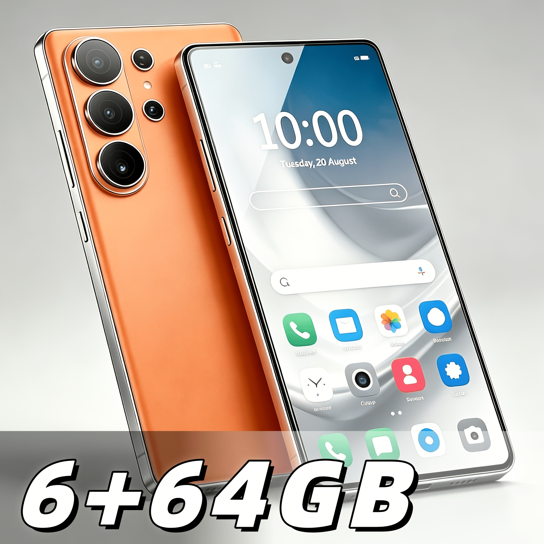 2026 Flagship Edition Unlocked Smartphone, 6+64gb Large Capacity Memory, Hd Large Screen And Ultra-long , 5pcs On Single Order (stylus, Screen Protector, Phone Case, Earphones, Data Cable)