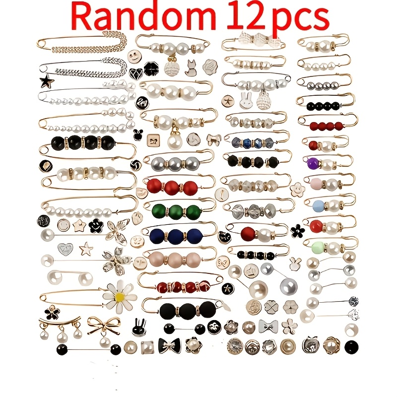 E-shop Ein Set aus 12 multifunktionalen Gürtelclips (Stile und Größen können variieren), geeignet zum Anpassen von Hosenbündchen, Befestigen von