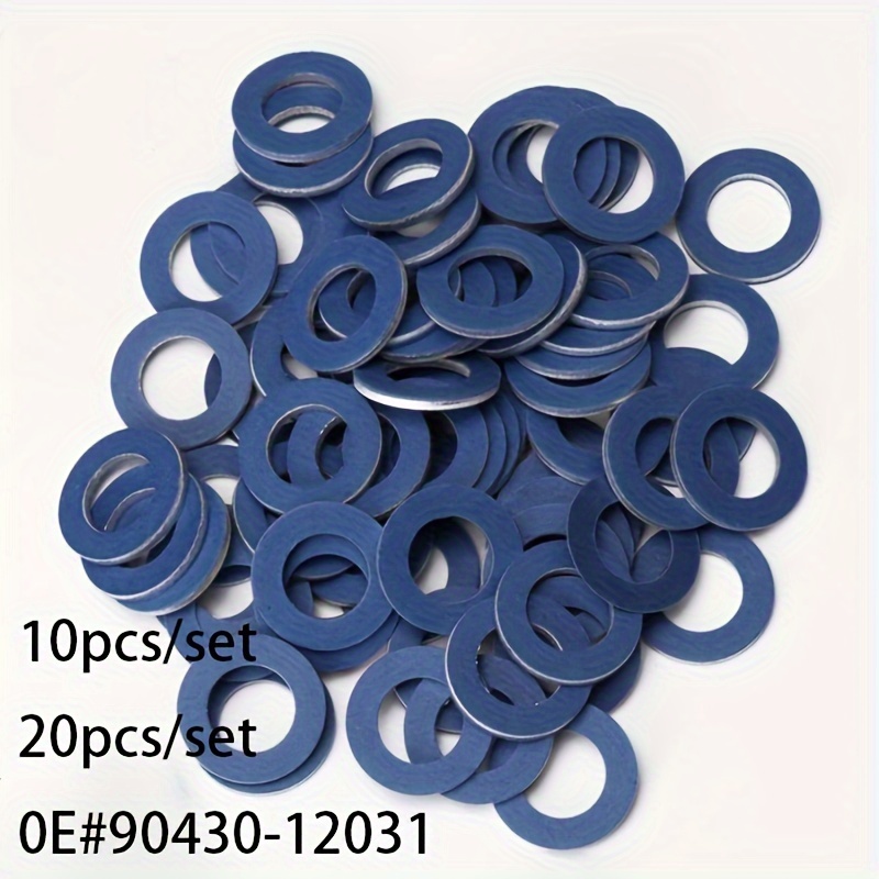 

10/20pcs Oe# 90430-12031 Aluminum Oil Drain Plug Gaskets Crush Washers Seals For Toyota For Camry For Corolla For Lexus For Scion Replacement