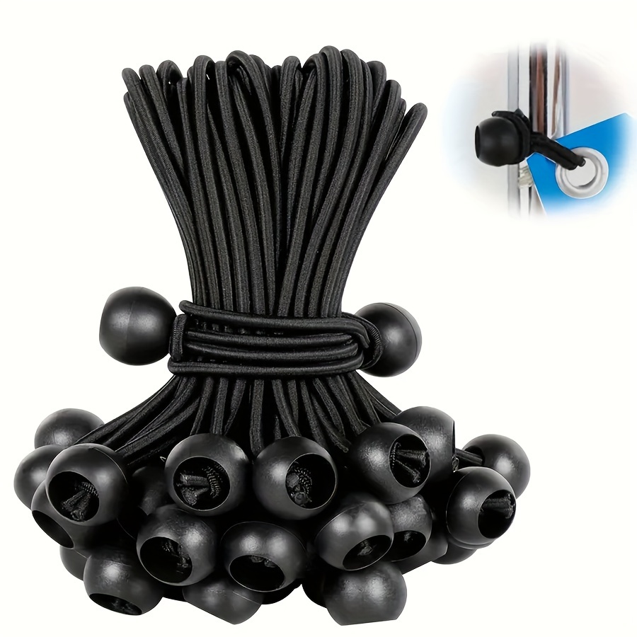 

20pcs Outdoor Tent Binding High Elastic Rope Plastic Ball Tie Trampoline Luggage Binding Elastic Rope Ball