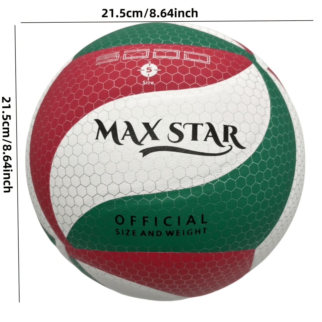 TEMU da pallavolo da allenamento 1 pz, misura standard 5, volo stabile, controllo , resistente all'usura e durevole, pressione 'aria di lunga , per