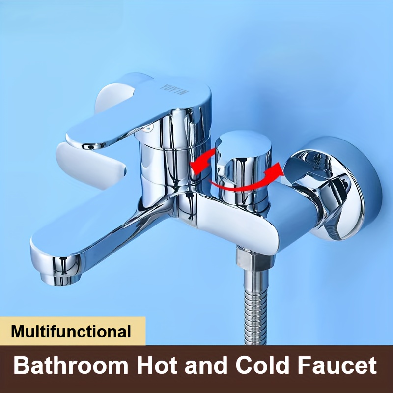 Thermostat-Badewannen-Duscharmatur Aus Messing - Drei-Wege-Armatur Für Warm- & Kaltwasser