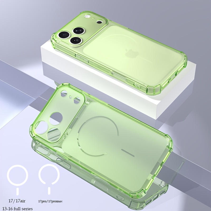 TEMU para teléfono: , anticaídas, transparente, mate, compatible con iPhone 16, 17, 16Pro, 15 , Simple 14 . Anticaídas y rozaduras. calidad. Sin