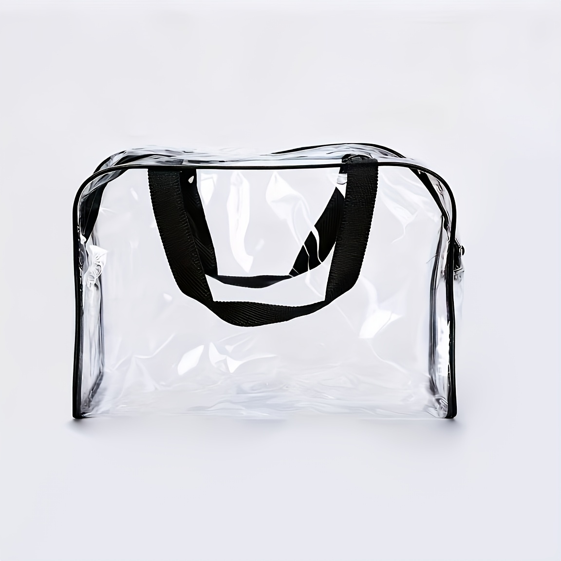 Image of Zipper Closure, Large Capacity, Easy To Clean - Fashionable High-quality Women And Teenager Organizer Bag, Premium Makeup Bag, Pvc Travel Toiletry Bag, Tsa