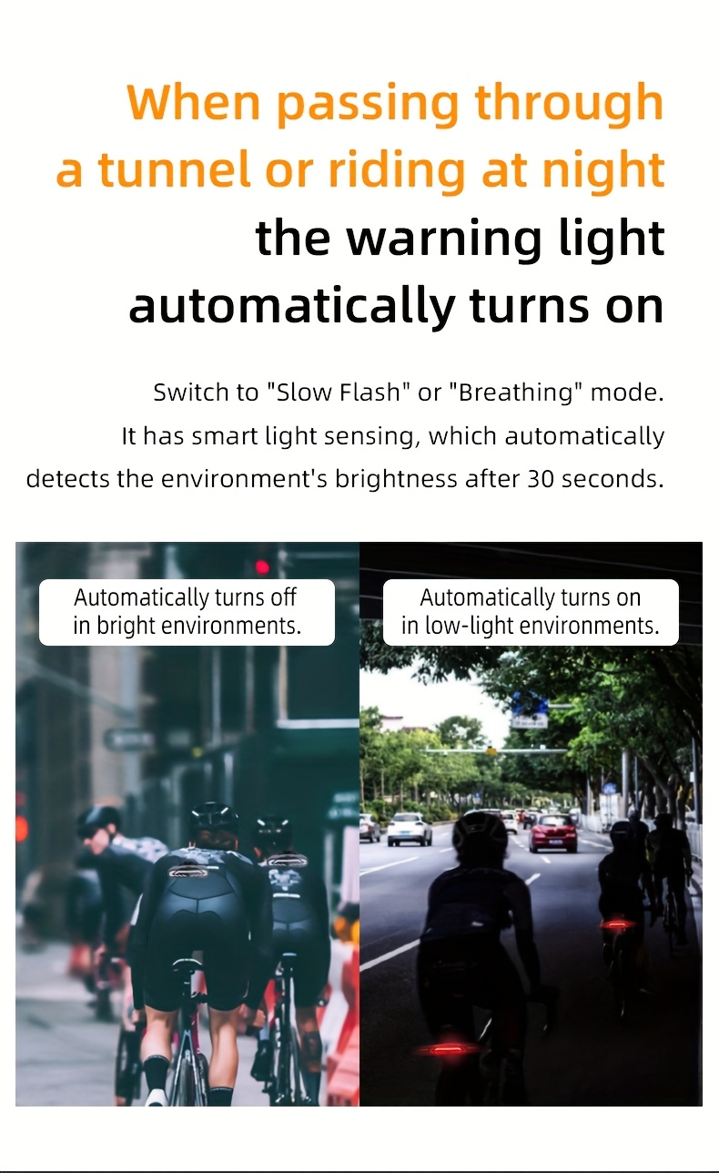 Vijf-in-één Intelligente Fiets Anti-diefstal Apparaat | Anti-diefstal Alarm (113dB), Stuur-/Rem Signaal, Zes Maanden Batterijduur, USB Opladen, Oplaadbare Lithium Batterij - Ultieme Rijveiligheids Garantie