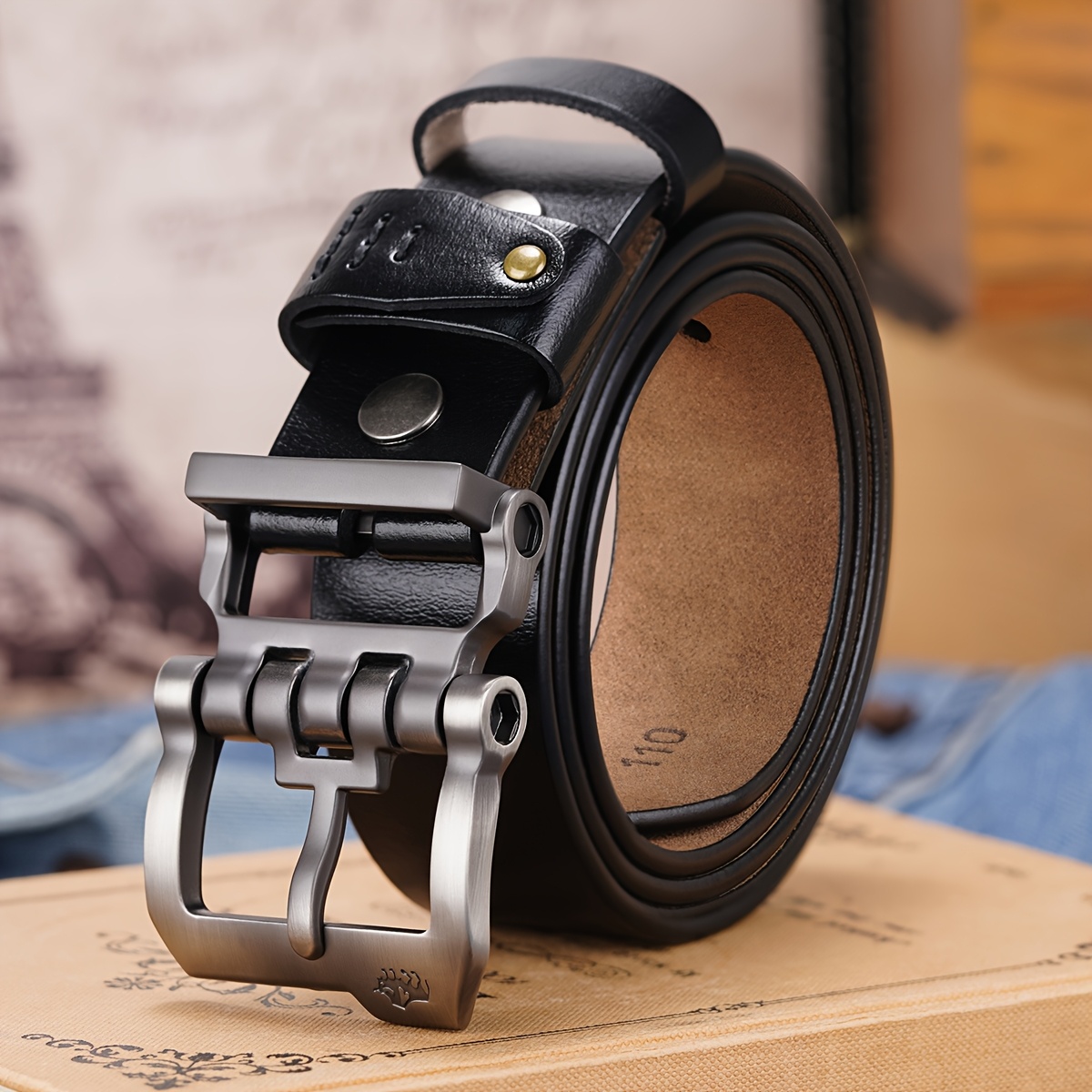 Split Belt For Men, High-quality Casual Jeans Belt, Perfect Gift For Boyfriend, Husband, Or Father, Perfect For Thanksgiving