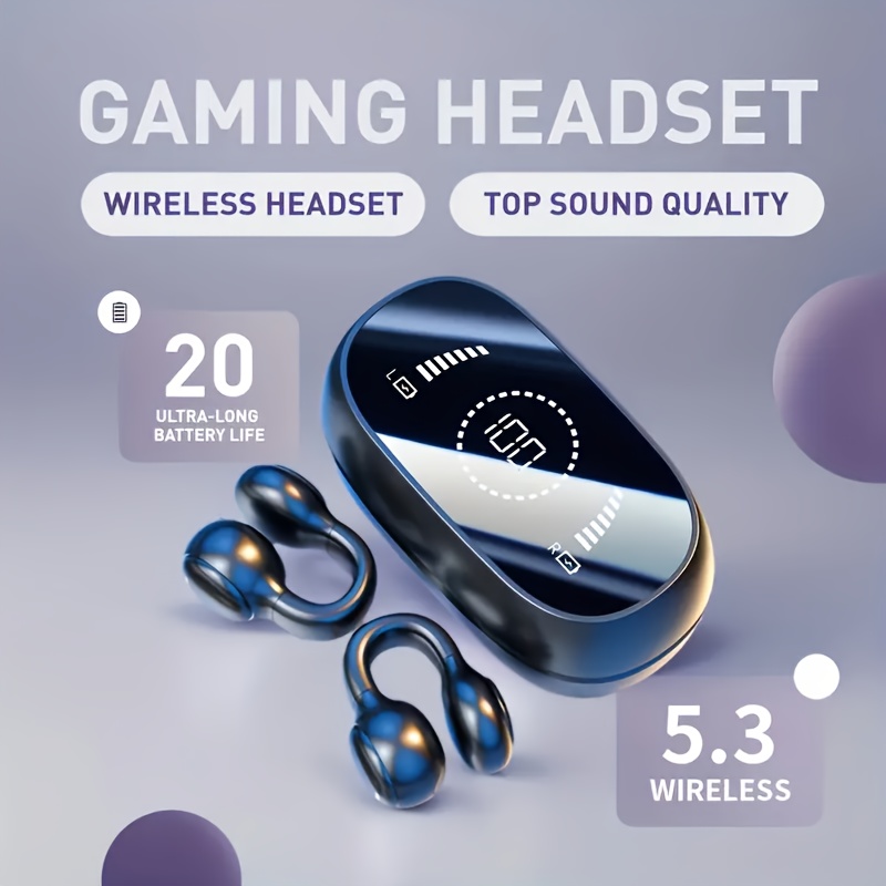 

Clip-on Headphones: Mini Wireless Headphones With Universal Phone Control And Voice Health Compatible With All Smartphones, Perfect Gift For For Halloween, Christmas And Thanksgiving