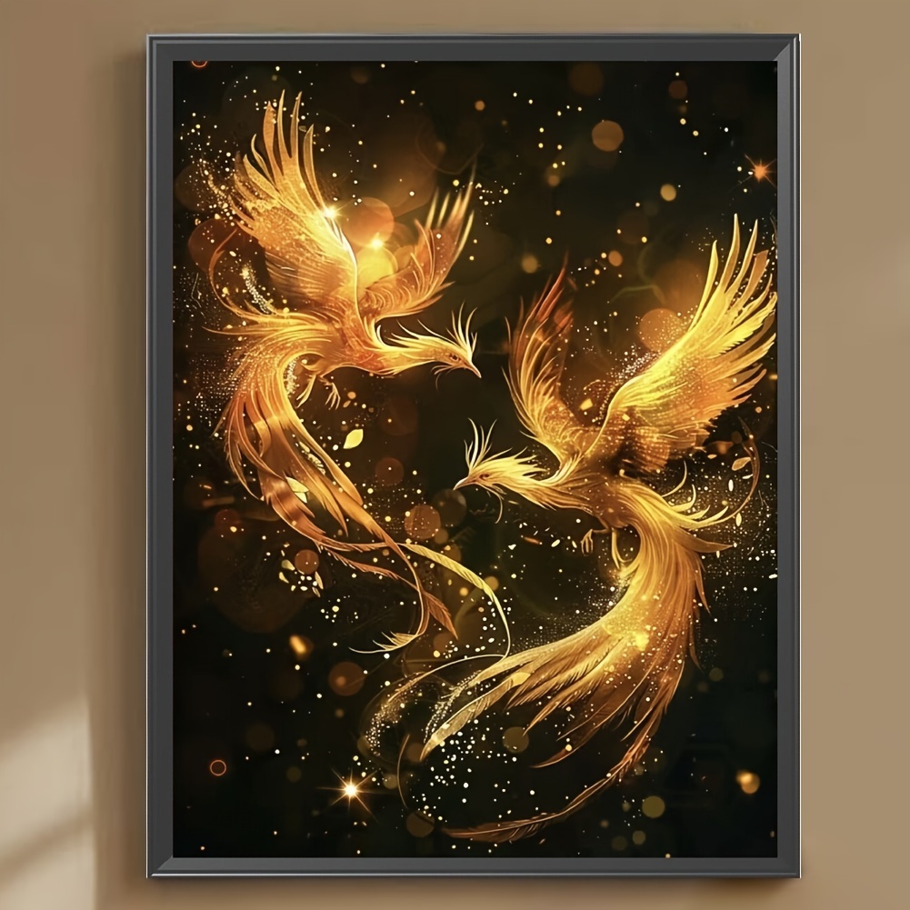 

Abstract Double Phoenix Spreading Wings Flying, Diamond Art Painting Kit 5d Diamond Art Set Painting With Diamond Gems, Arts And Crafts For Home Wall Decor 40x70cm/ 15.75x27.56in.