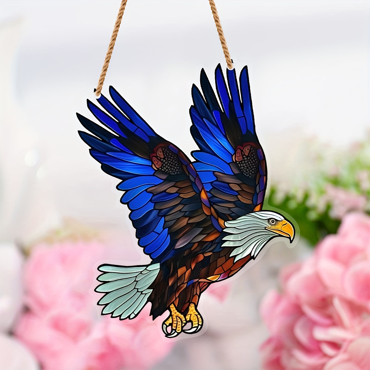 

Eagle Suncatcher Window Hanging - Acrylic, No Power Needed, Perfect For Indoor & Outdoor Decor, Ideal Gift For Bird Enthusiasts
