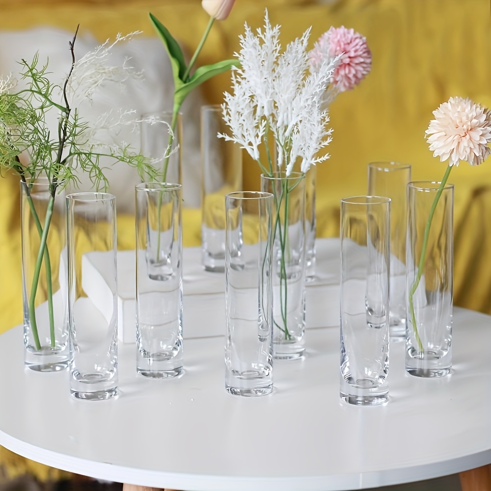 Glasvase Rauchgrau, Klein – 16x9,1x6 Cm, Gefaltetes Design, Für Tischdekoration, Blumenarrangements & Heimdekoration