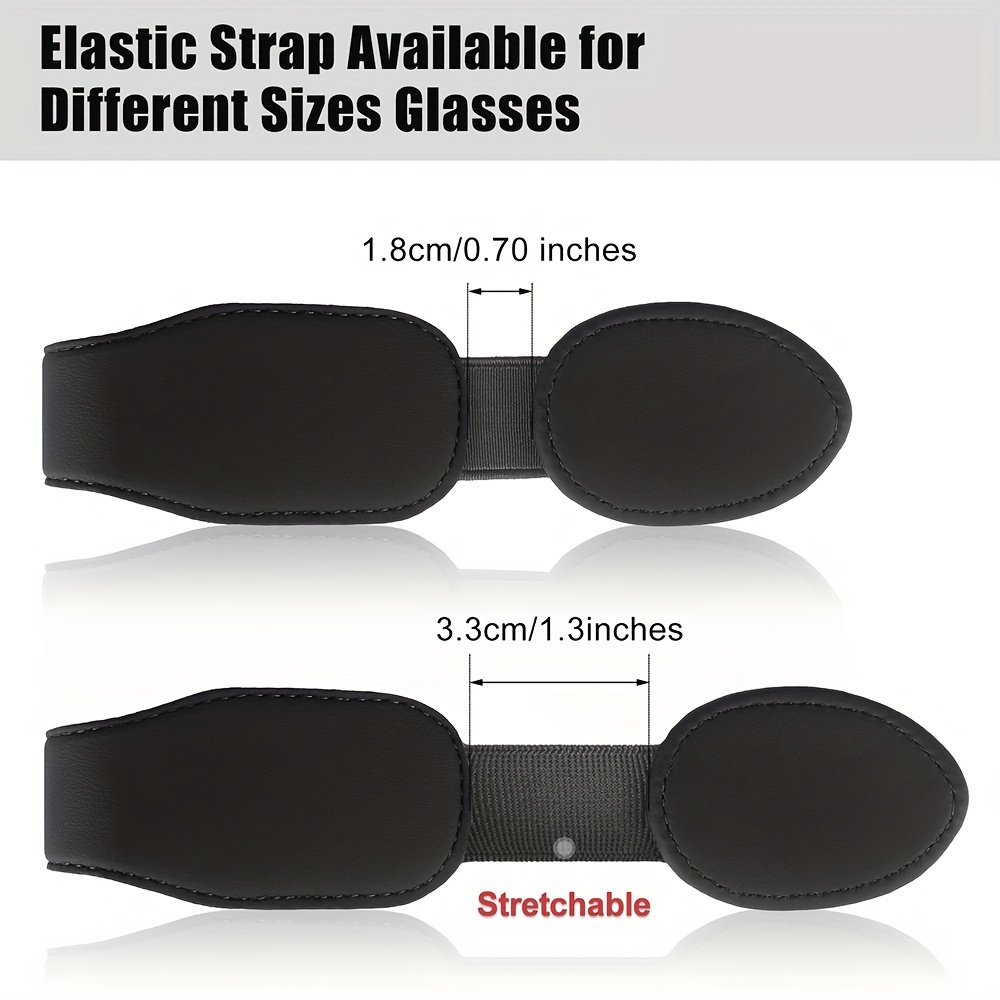 car visor sunglass holder magnetic pu leather glasses hook clip multifunctional eyeglass bracket clip for women men car interior visor accessories details 3