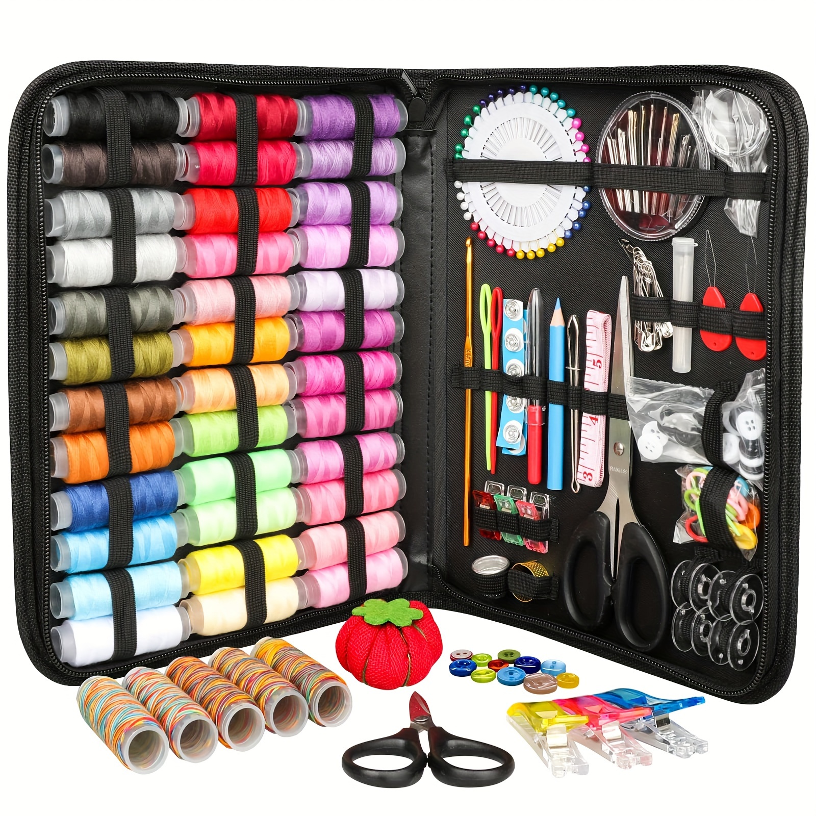 

Sewing Kit For Adults 206 Pcs Kit 41 Xl Spools Of Thread Portable Sewing , , Contains Thread, , ,