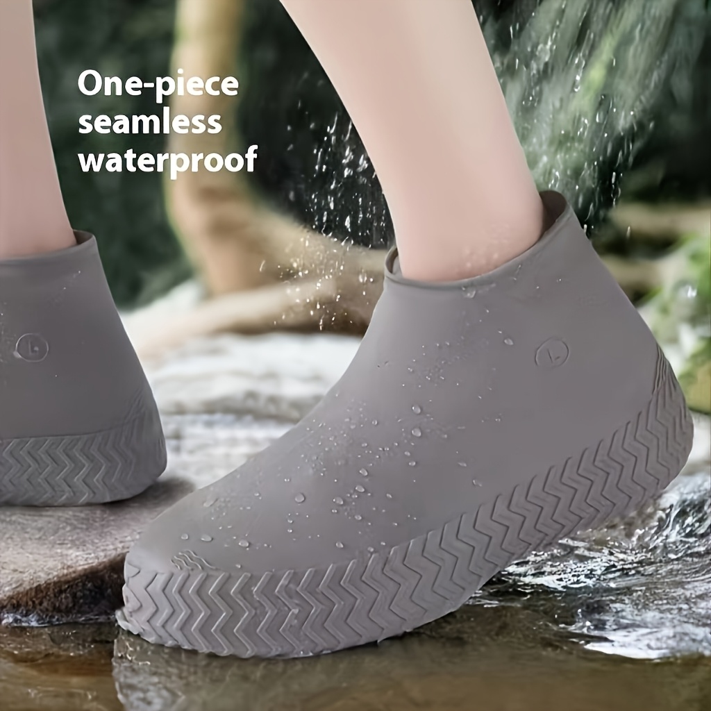 silicone waterproof shoe covers thickened durable anti slip Temu