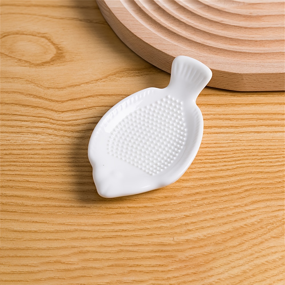 1pc Ceramic Ginger Grater, A Tool For Grinding Ginger And Garlic, Ideal For Purees And Food