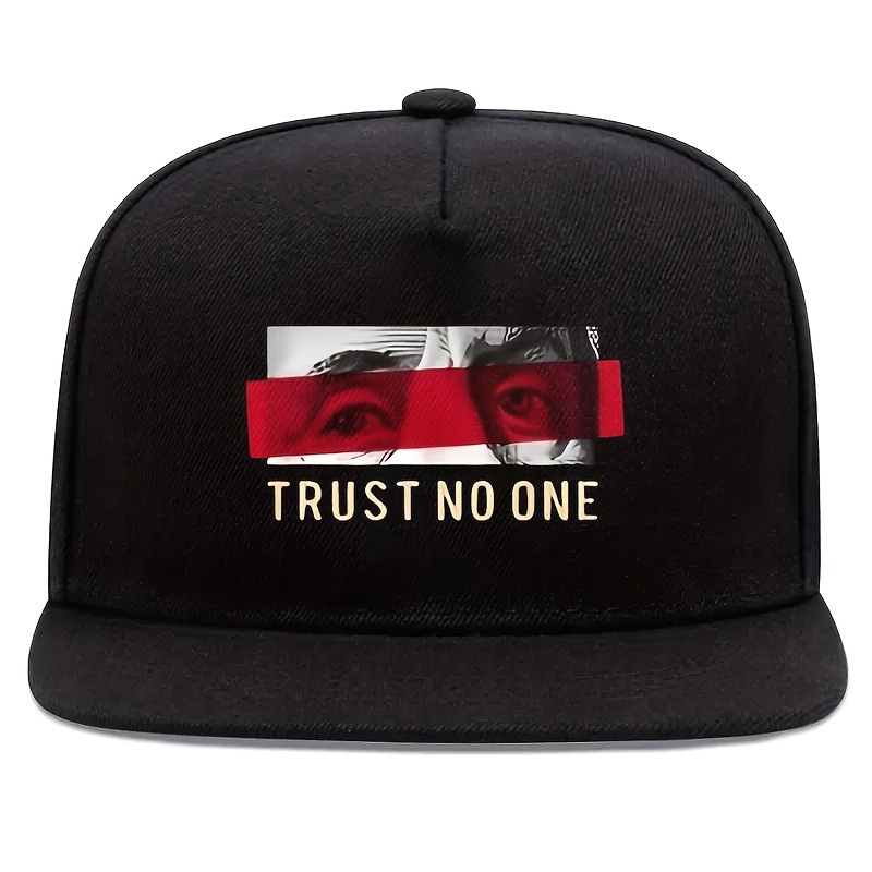

1pc " Trust No 1 " Printed Hip Hop Unisex Adjustable Duckbill Cap, Street Fashion Sports Sunshade Baseball Hat