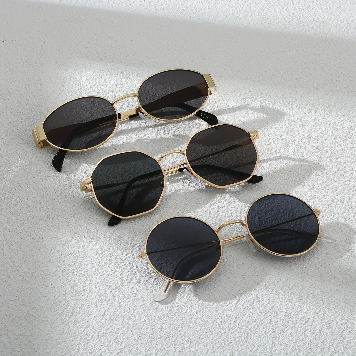 3pcs Western Trendy Casual Glasses