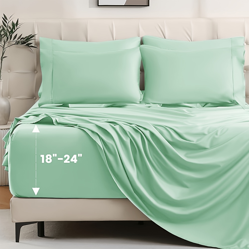 extra     set breathable and cooling sheets for   luxury bedding for women men kids     fit soft wrinkle free and comfy extra deep pockets