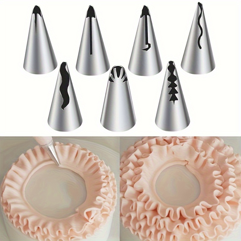 18 piece stainless steel icing piping tips set decorative Temu