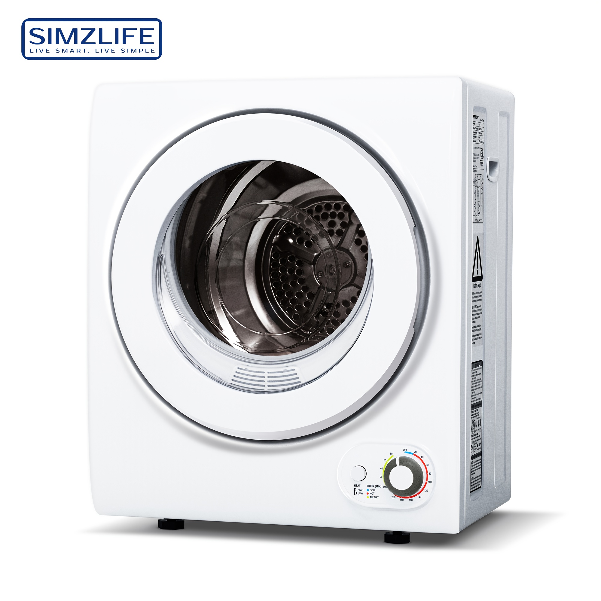 TEMU-SC 1000W Dryer Mainframe, Portable Electric Clothes Dryer,Clothes Dryer Indoor Electric For Apartments, Dorms, RVs [Energy Class A ](UK Plug