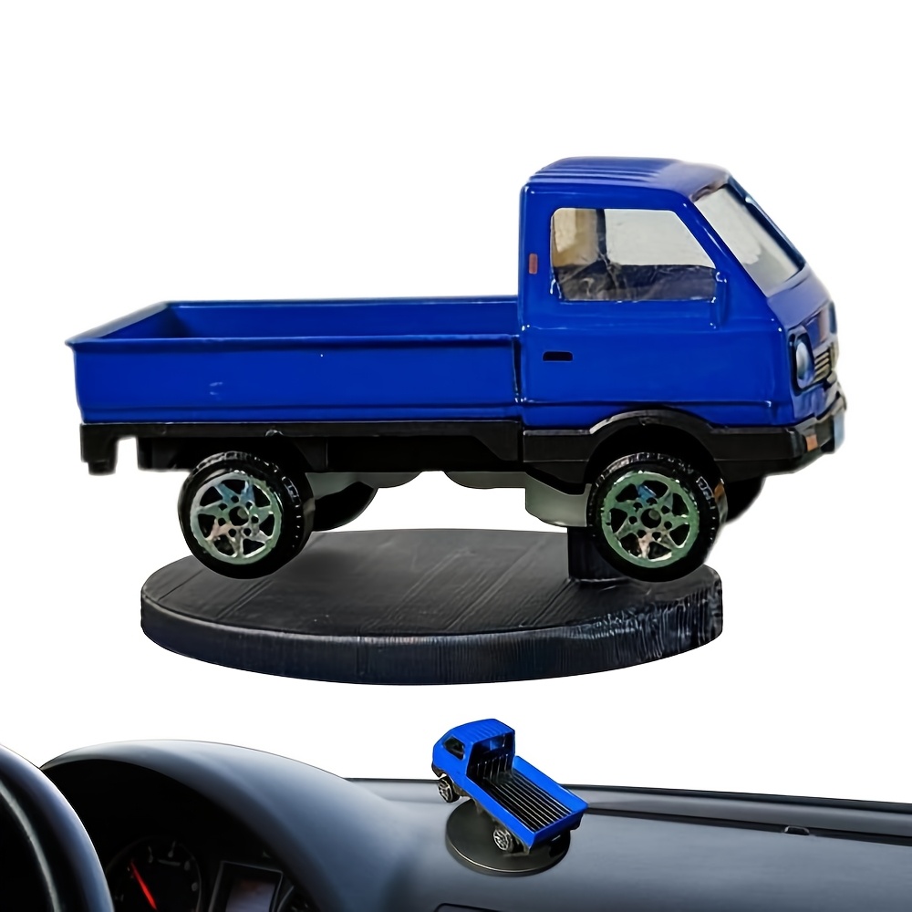 

Scale Rotating Truck Model - Dashboard Decor, Alloy Construction For Interior Center Console Accent