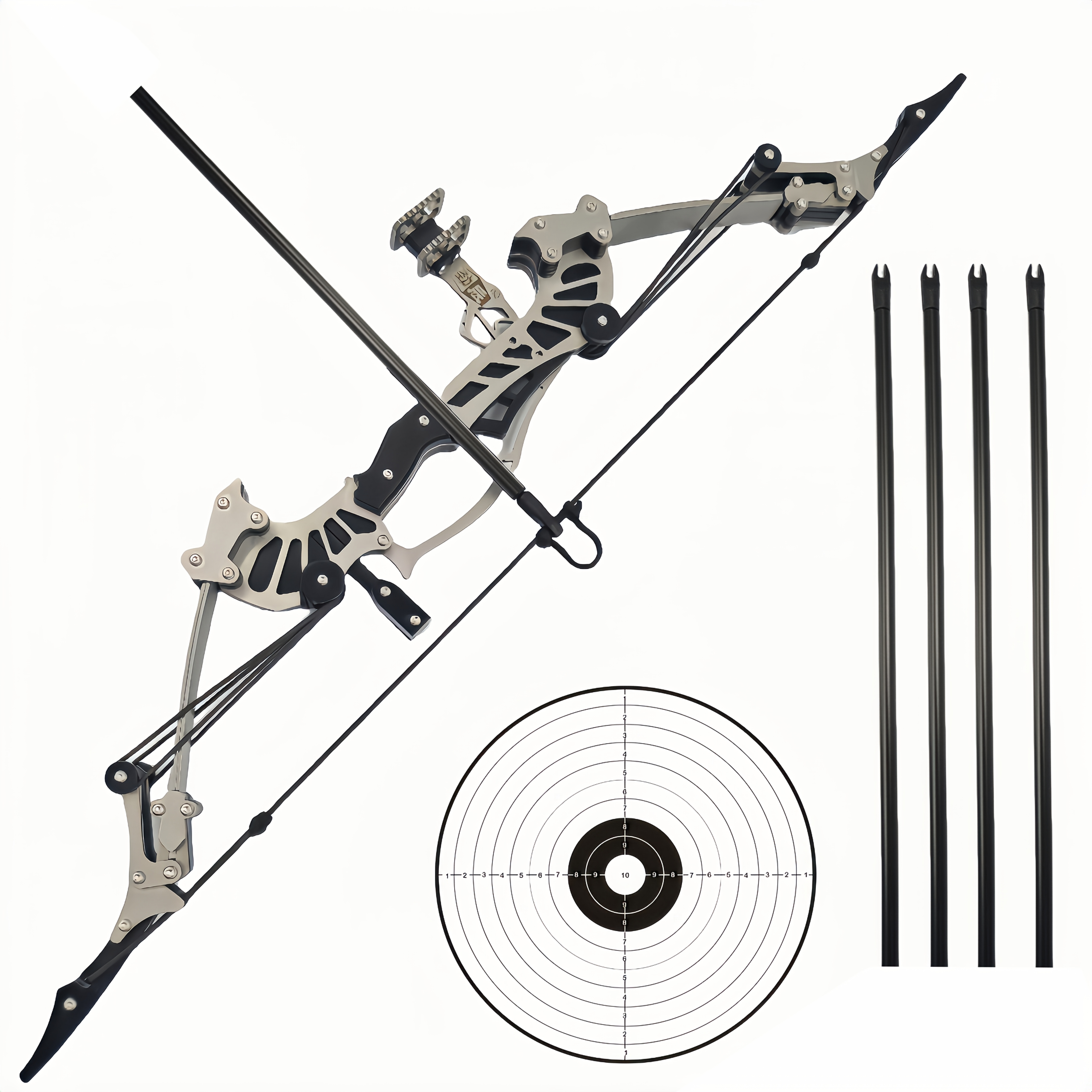 

Recurve Eagle Bow 16.5 Inch Mini Stainless Steel Archery Bow Set Action Mini Mini Right/left Hand Hunting Shooting Practice Archery Entertainment Fun